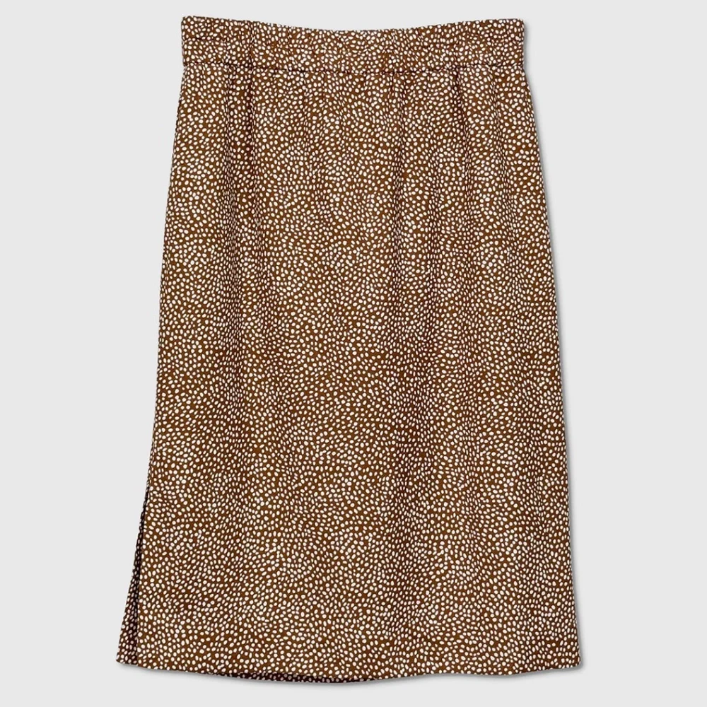 J. Crew Skirt & Blouse / Top - Womens Size Medium Rust / White‎ - #46360-A7